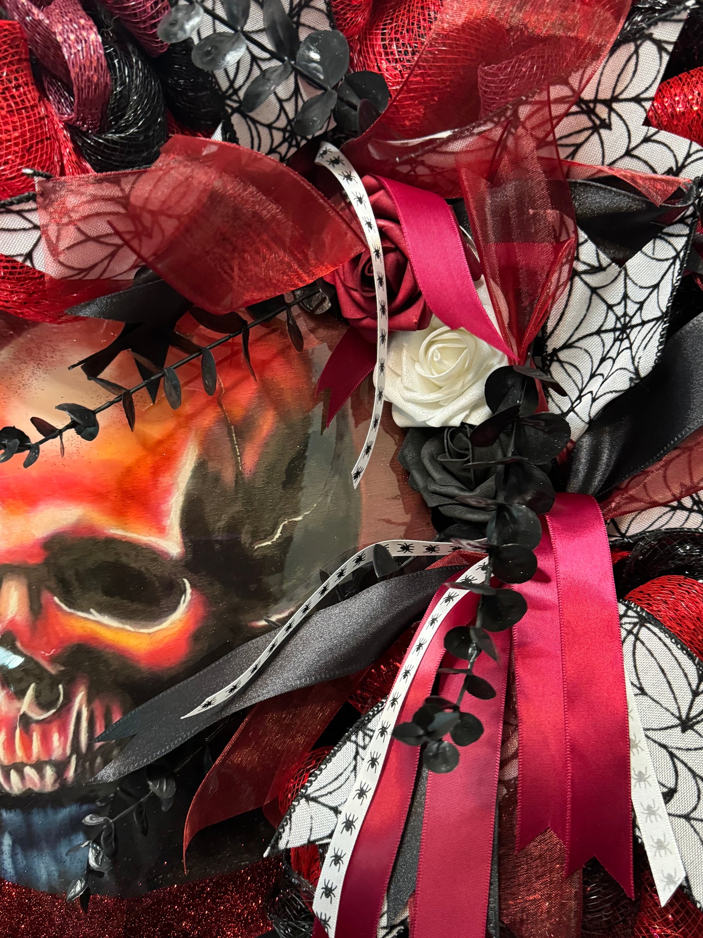 Red Skull Wreath