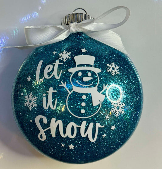 Let It Snow-Man Ornament